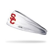 USC Trojans White SC Interlock Big Band Lite Headband